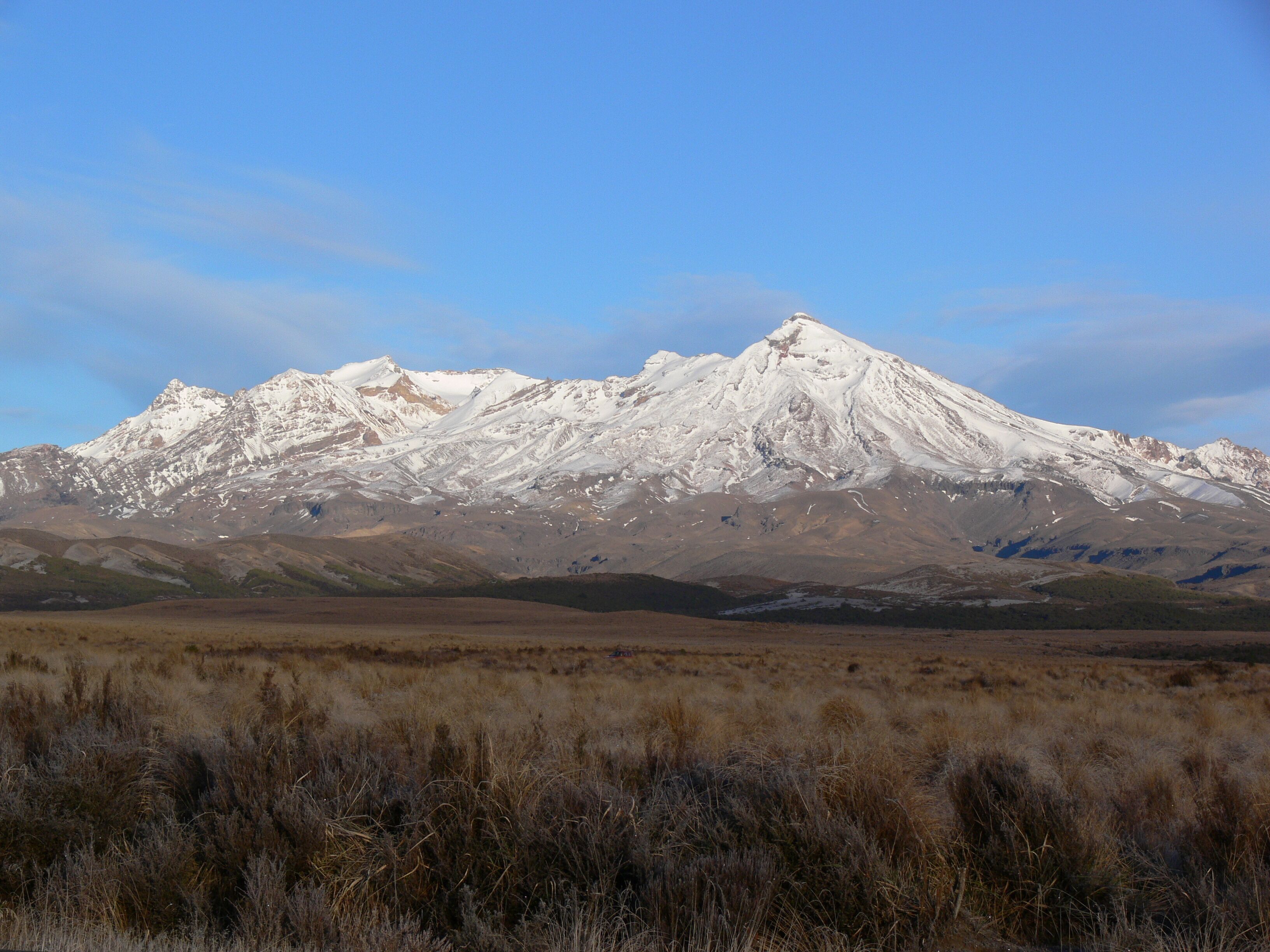 Mt Ruapehu shot from the Desert Rd 5 kms North of Waiouru.