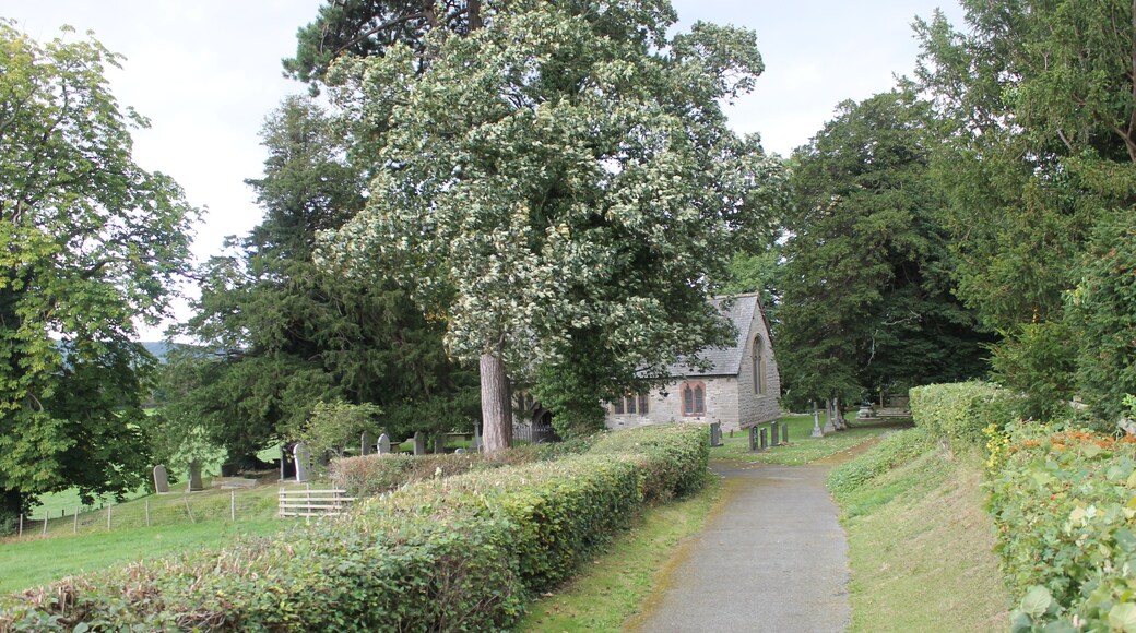 St Hychan's Church, Rhewl, near Ruthin, Denbighshire; first mentioned in 1254. Grade II*. Date Listed: 19 July 1966. Cadw Building ID: 787.