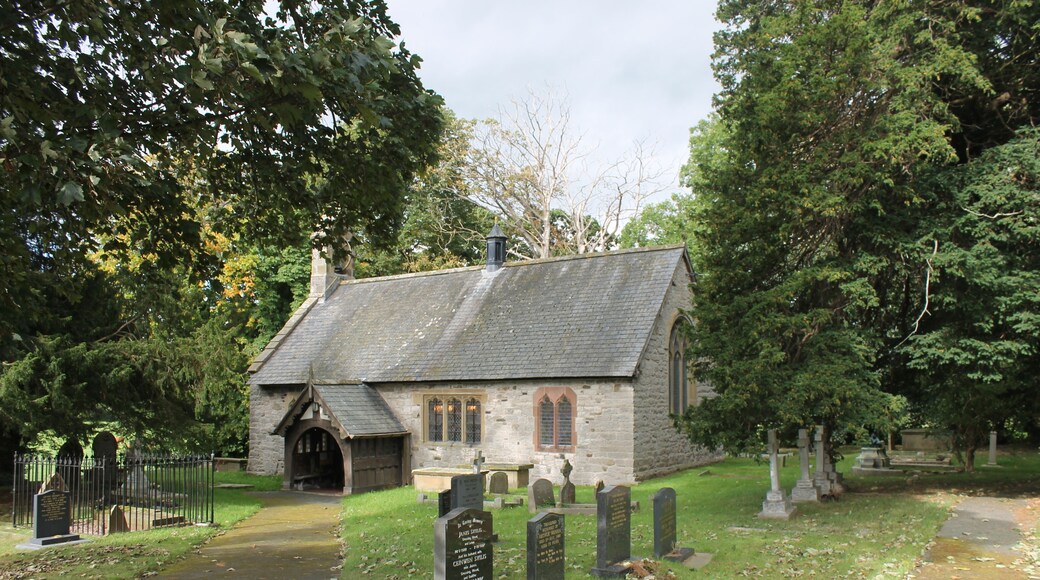 St Hychan's Church, Rhewl, near Ruthin, Denbighshire; first mentioned in 1254. Grade II*. Date Listed: 19 July 1966. Cadw Building ID: 787.