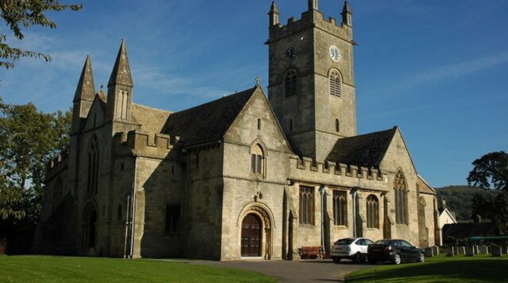 Bishop's Cleeve Church St. Michael & All Angel's Church, Bishop's Cleeve viewed from the south-west.