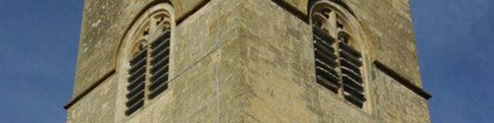 Tower of Bishop's Cleeve Church The tower to Bishop's Cleeve church was rebuilt in 1700 after the original tower collapsed in 1696.