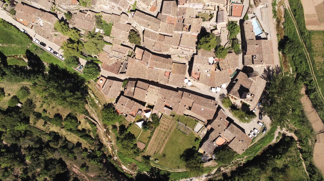 Village of Mura. Barcelona. Catalonia. Spain. Drone Photo