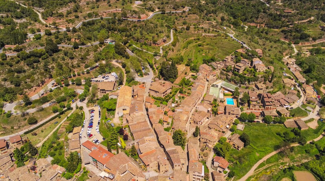 Village of Mura. Barcelona. Catalonia. Spain. Drone Photo