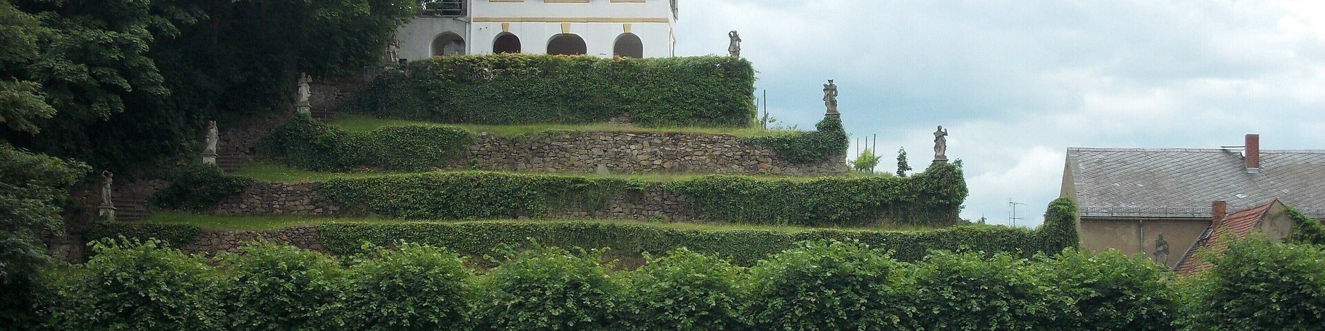Heinrichsburg, a 18th century garden house, in Seusslitz (Nünchritz, Meissen district, Saxony)