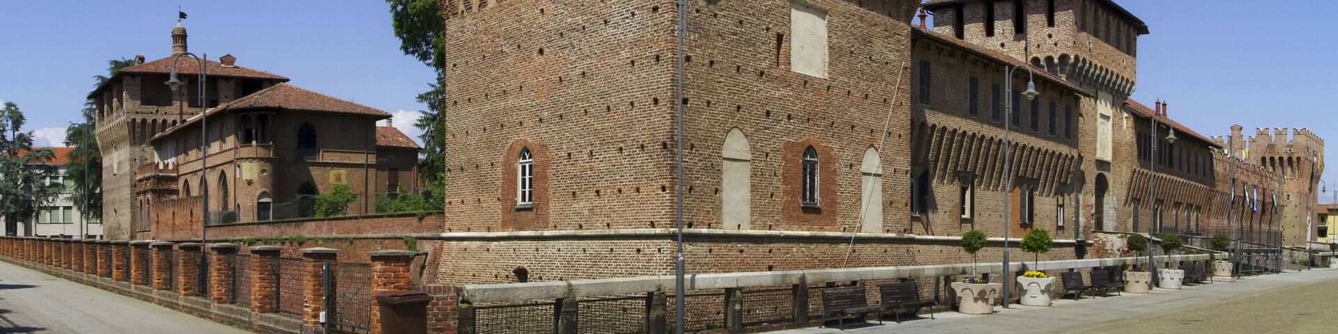 Gallliate, Castello Sforzesco, Piemonte, Italia, Europa, Sforza Castle in Galliate, Piedmont, Italy, Europe