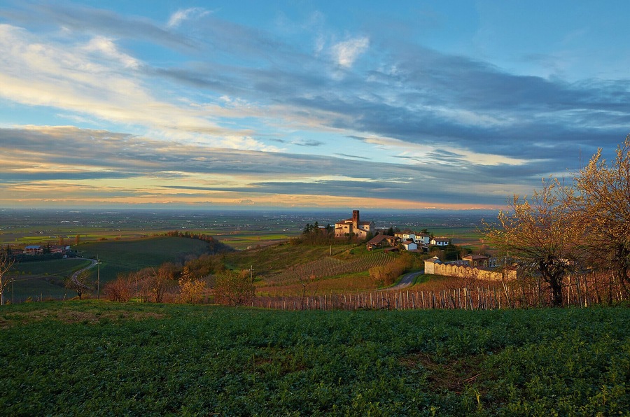 Tramonto sulla frazione Chiesa