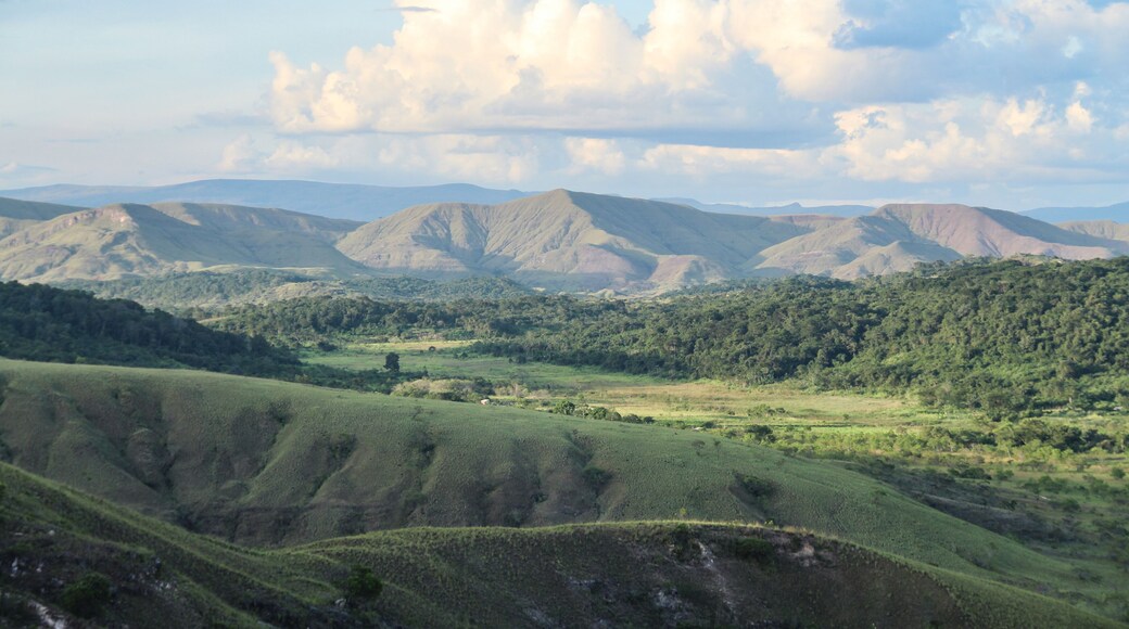 Imagem aerea da cidade de uiramutã, roraima. É o municipio mais ao norte do brasil, com maior percentual de indígenas