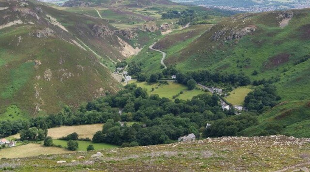 The Sychnant Pass from Foel Lus