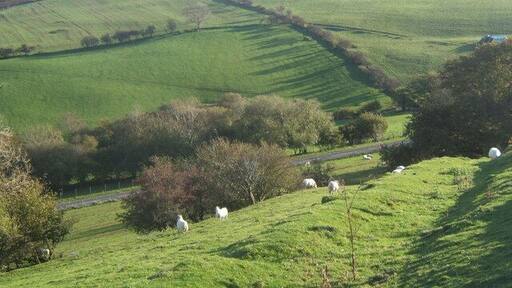 A4093 from above the hairpin A short but interesting drive between two valleys.