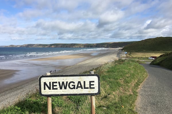 Stayed at Pinch Cottage onNew Gale Beach. The view from the place is awesome. West Wales wild and rugged with just enough civilisation to keep you going.