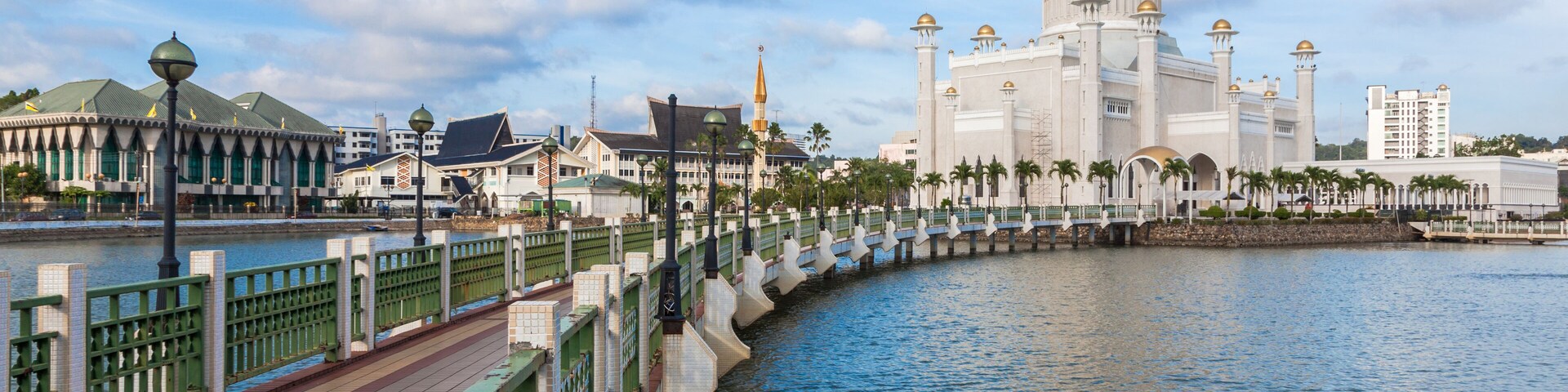 Sultan Omar Ali Saifuddin Mosque  in Bandar Seri Begawan - Brunei; Shutterstock ID 245585977; purchase_order: -; Order: -; client: -; job: -