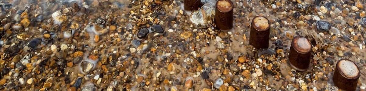 Beautiful scene in caister on sea next to the lifeboat station