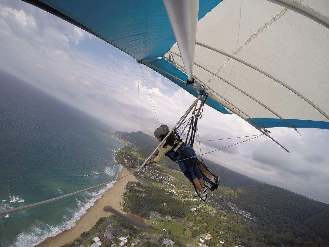 Third time lucky...Mother Nature finally let us fly.
Daunting when you get to almost the edge, until the wind picks you up and you get sidetracked from your nerves with the bird's eye view of the place.