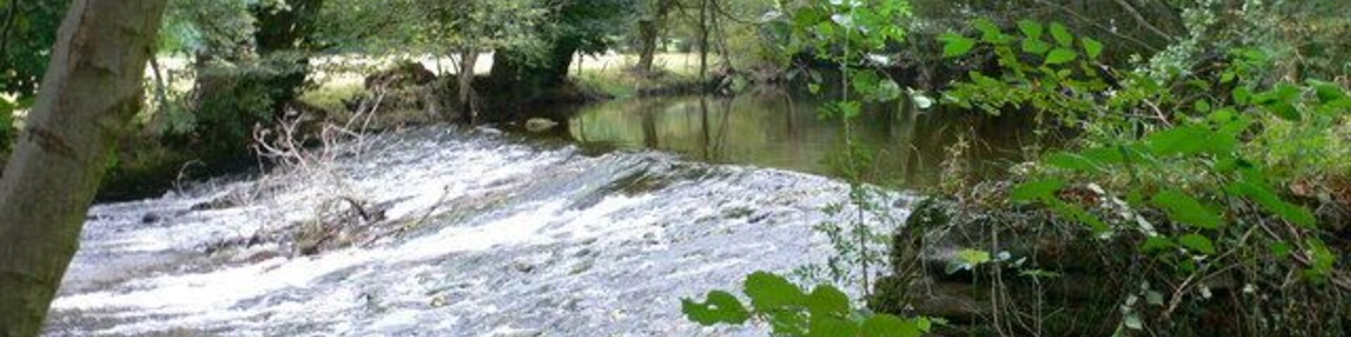 Weir on the Ceiriog To the west of Chirk.
