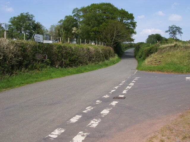 Crai to Libanus Road. Crai to Libanus Road at turn to Ystradfellte