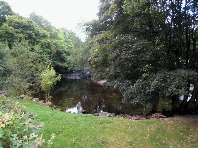 River Vyrnwy below Dolanog Looking upstream.