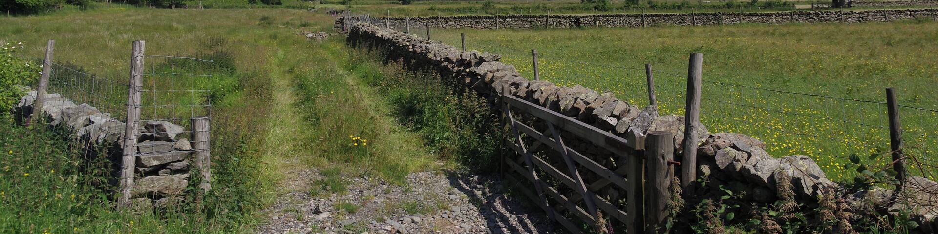 A stone wall in Hartsop, Cumbria.