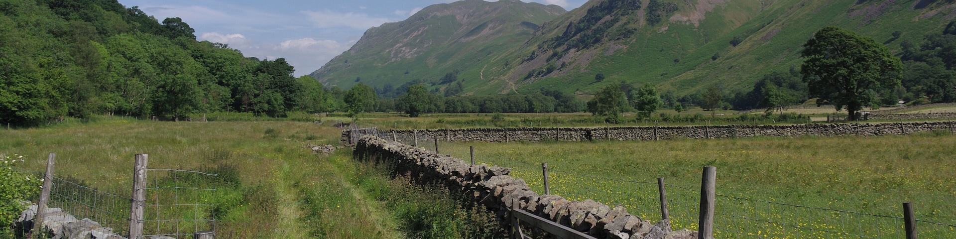 A stone wall in Hartsop, Cumbria.