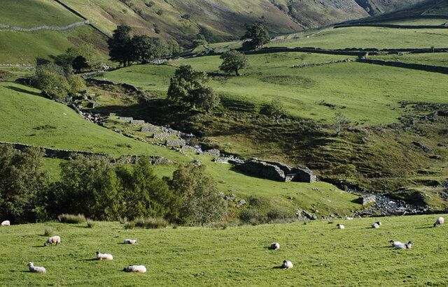 Ruins of old mine workings, near Hartsop