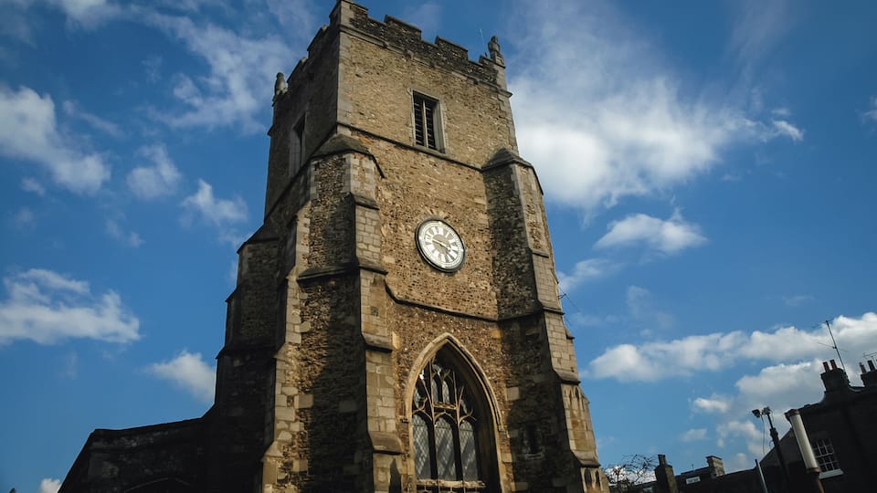 Church of Saint Botolph in Cambridge city, England, UK