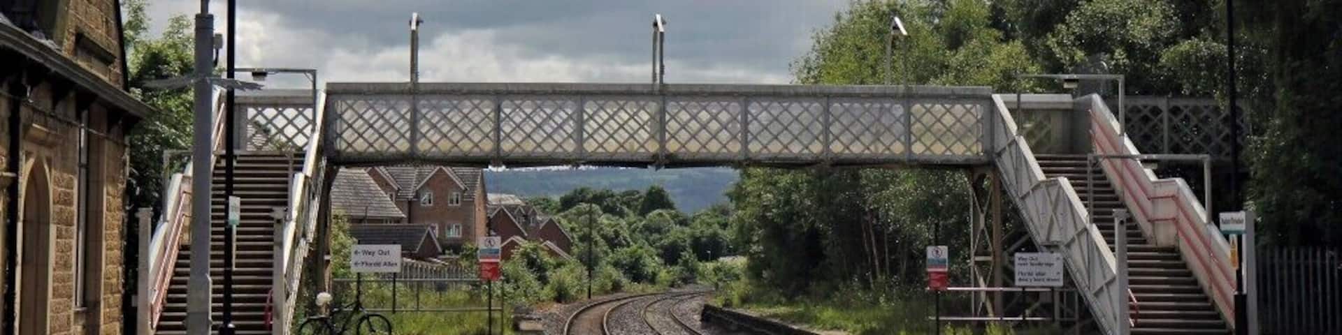 Footbridge, Ruabon railway station