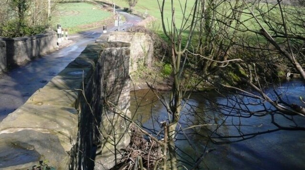 Michaelstone Bridge This old stone bridge crosses the Rhymney River. Looking north.