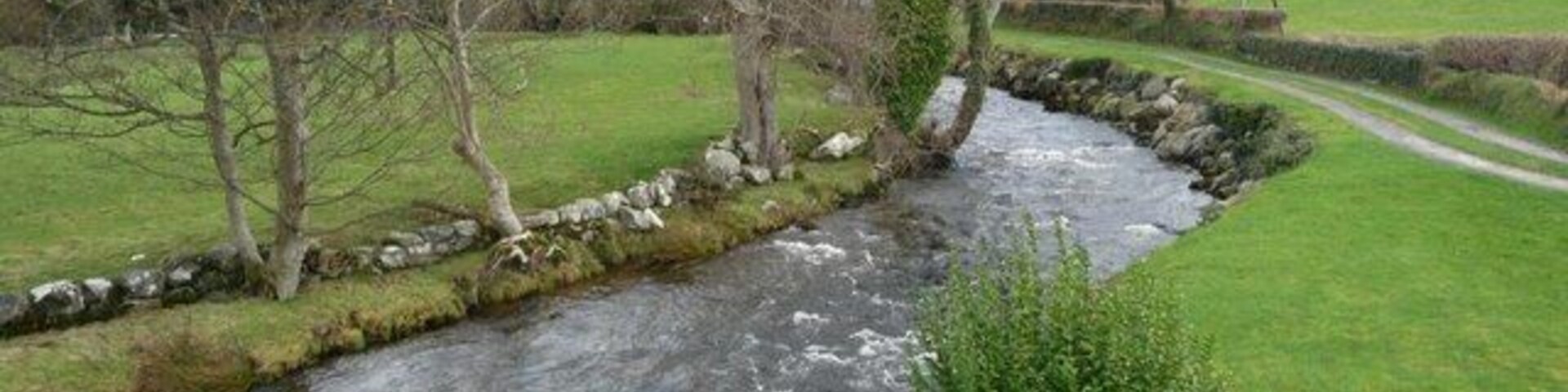 Afon Gwyrfai, upstream from Pont Faen