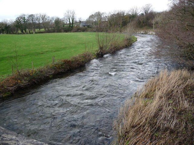 Afon Gwyrfai, downstream from Pont Faen
