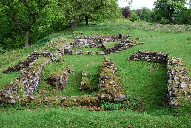 Roman Bath House Situated close to the Temple,in Lydney Park.