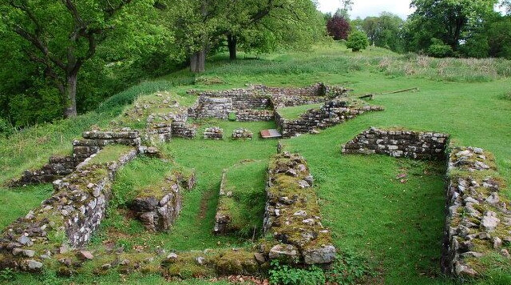 Roman Bath House Situated close to the Temple,in Lydney Park.