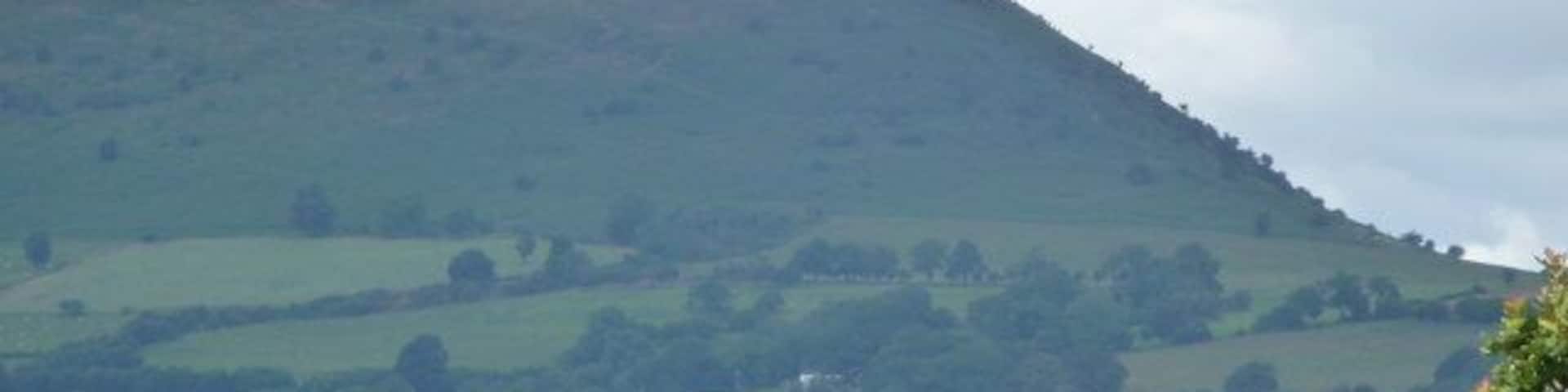 The summit of the Skirrid / Ysgyryd Fawr from White Castle