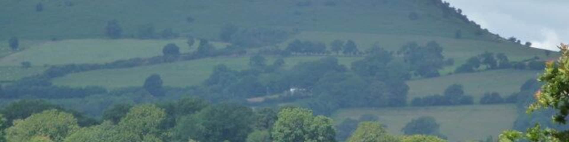 The summit of the Skirrid / Ysgyryd Fawr from White Castle