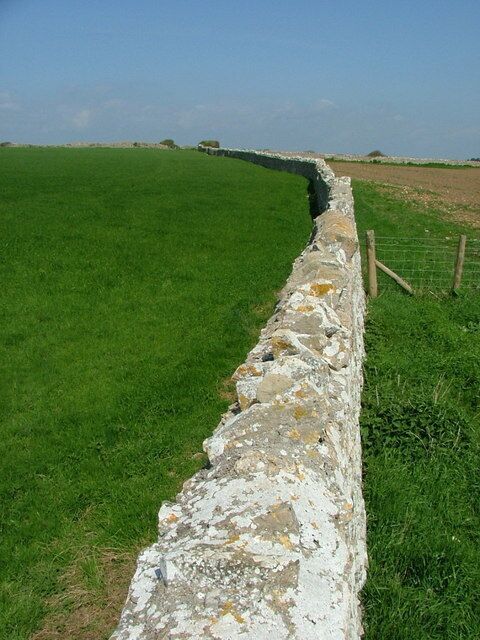 Wall. taken from the cliff toplooking inland