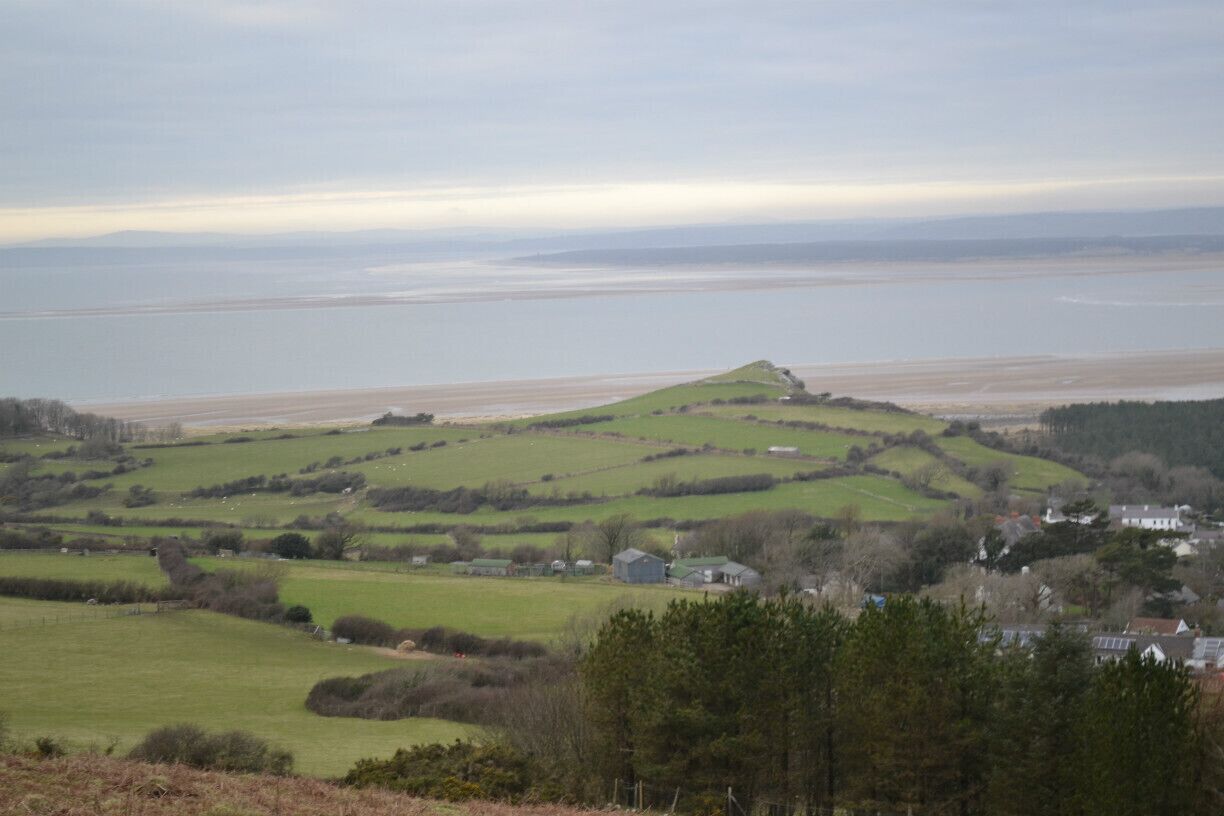 Looking back towards Whitford Point
a sucessful 13 mile walk