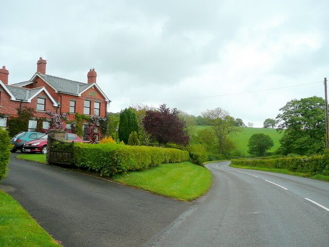 B4521 Abergavenny to Skenfrith road The building is described on mapping as Police Station and Court House. Looks to be a private house now.