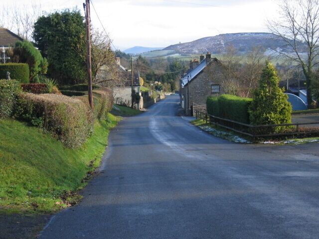 Battle Village A view of Battle village taken from the entrance to Heol-y-Garreg looking towards Pen-y-Crug (331m) - site of an old fort - with Tyrpentre Farm on the right.