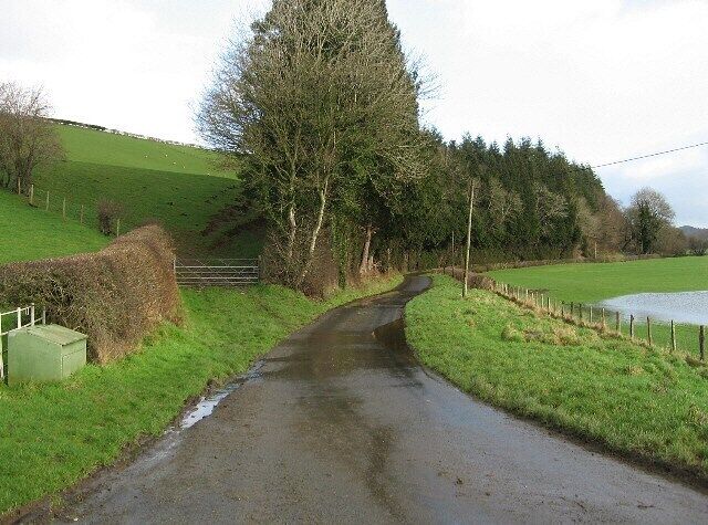 The Road To Hafan From Llanerfyl.