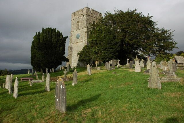Old Radnor Church St Stephen's church, Old Radnor stands on high ground above the valley, and below Old Radnor Hill.