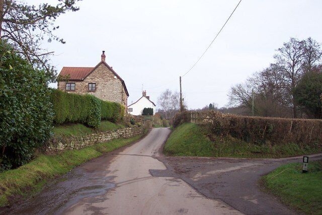 Country lane and cottages
