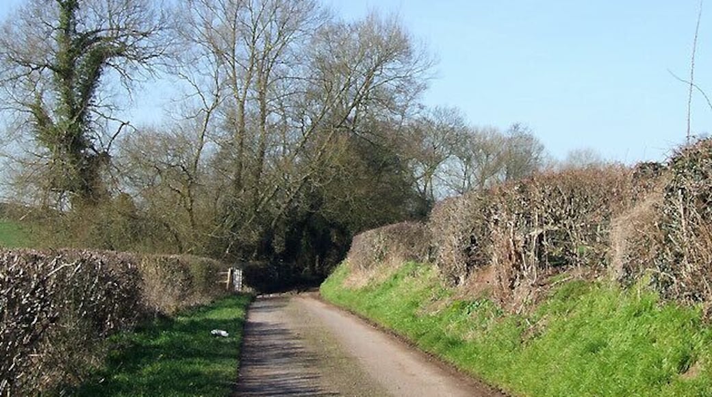 Pleasant Country Lane to Upper Aston, Shropshire Huh!! After the ford, the lane towards and past Lower Aston Farm is the muddiest public surfaced road I've been on for a long time!