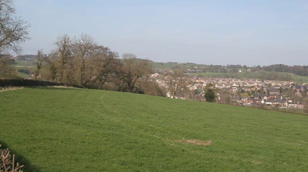Below Benthouse Farm, looking to Upper Tean Rolling farmland surrounds the village of Upper Tean, where a large textile mill provided the main employment.