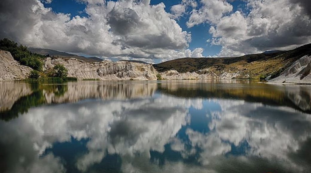 The gorgeous Blue Lake at St Bathans was not so much blue today as spectacular. A small window of opportunity was just enough for the group to grab a couple of shots before the wind picked up and spoiled the reflections. Regardless, I still had to use a 10 stopper ND to slow the small ripples down and help the reflection. :-) #newzealand #reflections #lake