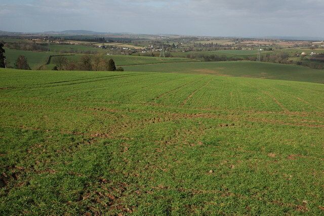 View north from Llangrove View north over Herefordshire from the village of Llangrove, in the middle distance slightly to the left of centre is the village of Llangarren.
