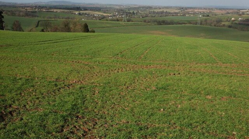 View north from Llangrove View north over Herefordshire from the village of Llangrove, in the middle distance slightly to the left of centre is the village of Llangarren.