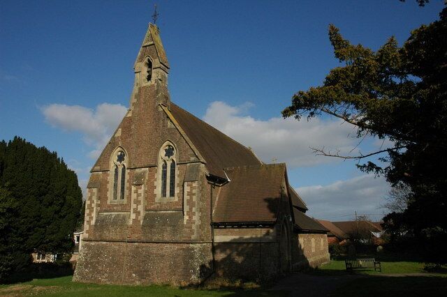 Llangrove Church, near to Llangrove, Herefordshire, Great Britain. Christ Church, Llangrove dates from the nineteenth century.