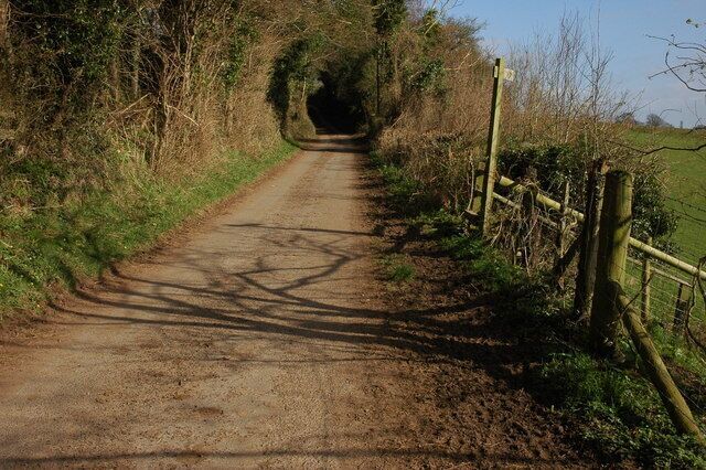 Footpath sign, near Llangrove This footpath sign indicates a path south to Lewstone.