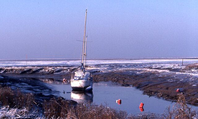 Alt Estuary In a particularly hard frost.