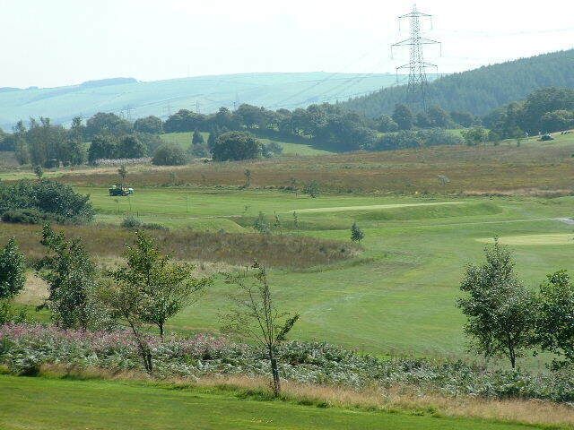 Golf Course near Maesteg. Looking SE across the golf course