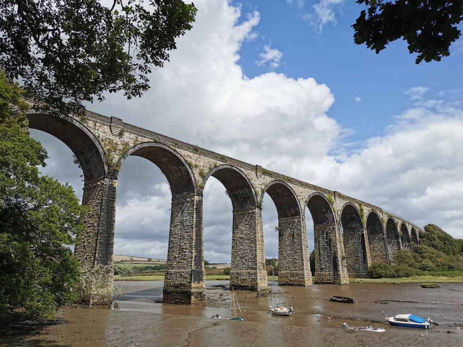 This viaduct is for the main train line in to Cornwall. What a view you get coming into my county.