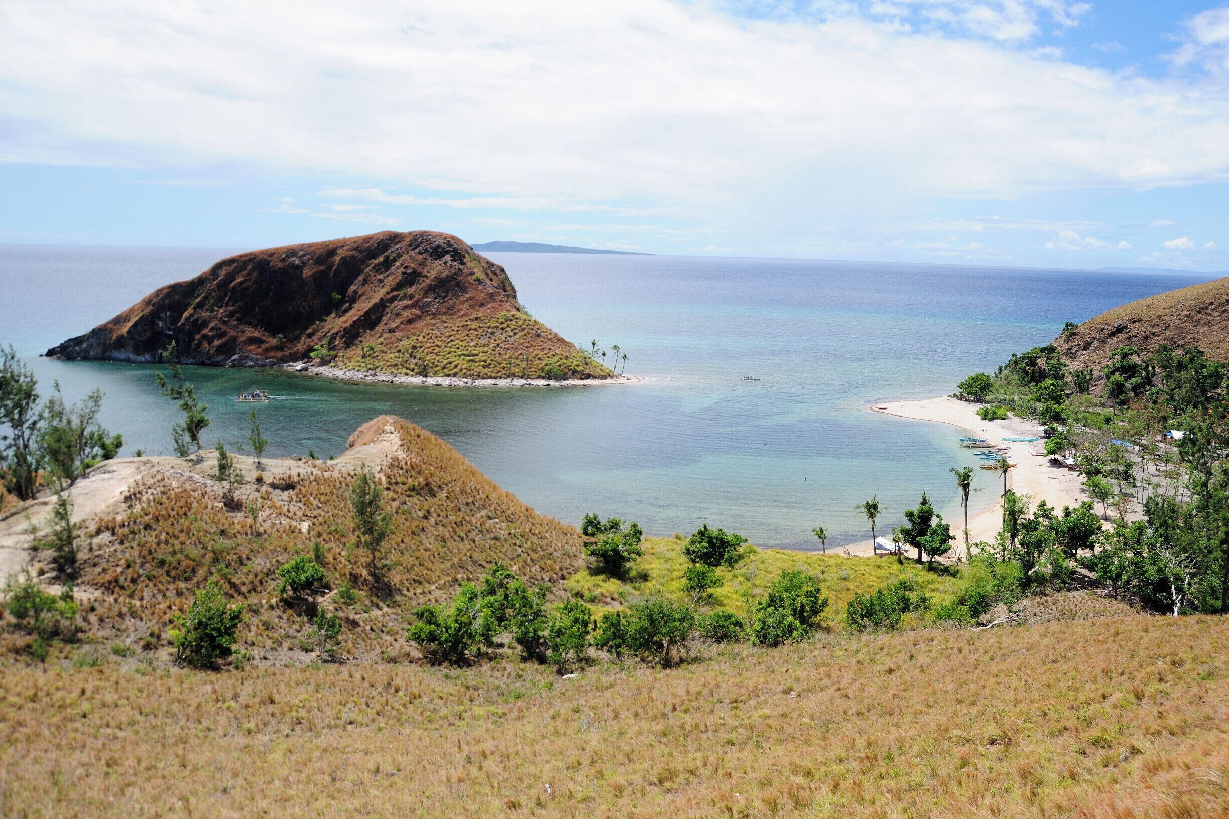 This is a stunning view you can experience when you go trekking the island. #beach